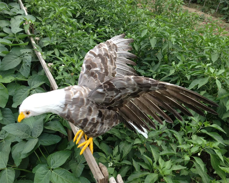 big creative simulation gray eagle model foam&furs wings eagle gift about 90x46cm 0938