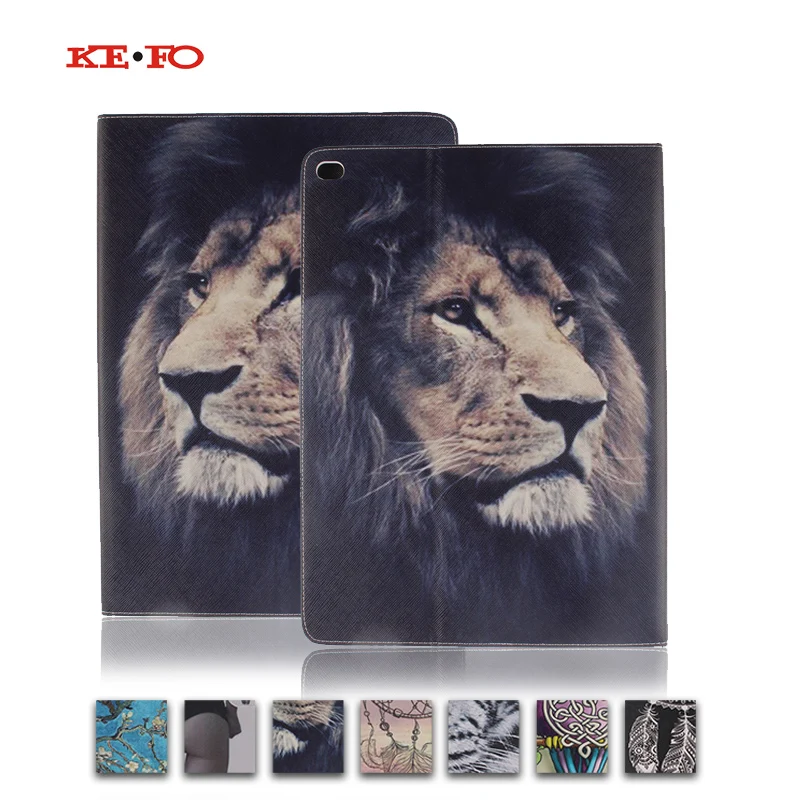 

Tiger Lion Pattern Pu Leather Case Cover funda For Apple Ipad Pro 12.9 Tablet Cases for Ipad Pro A1584 A1652 With Stand Card