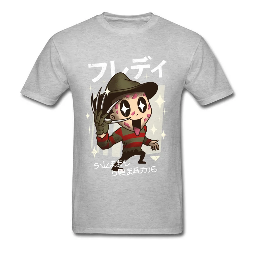 kawaii dreams 6653 Man 2018 Tops T Shirt Round Collar NEW YEAR DAY 100% Cotton Fabric T Shirts Summer Short Sleeve Tee Shirt kawaii dreams 6653 grey