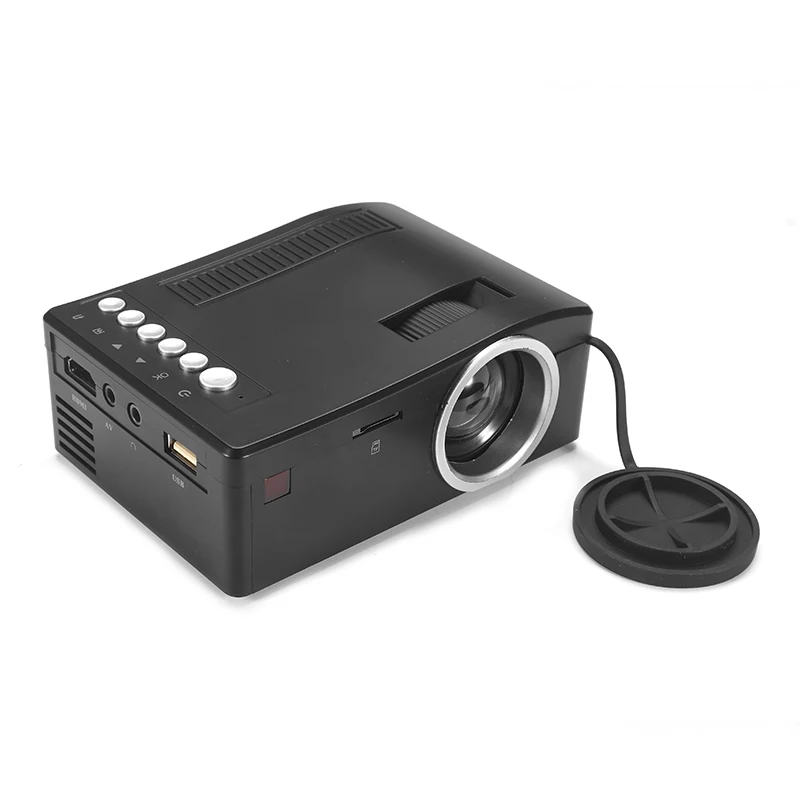 

2018 Mini Cinema Home Theater System 1080P HD Multimedia Projector TV AV USB TF HDMI PC LED Digital Pocket Home Projector Home