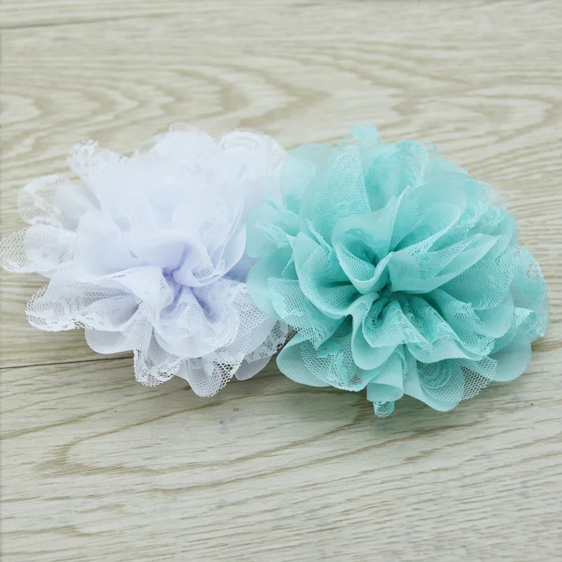 3.75'' chiffon lace flower  (23)