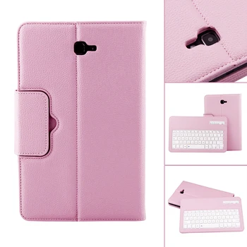 

Bluetooth Keyboard Leather Case +Stand for Samsung Galaxy Tab A 10.1 inch T580 Series (SM-T580, SM-T581, SM-T585)