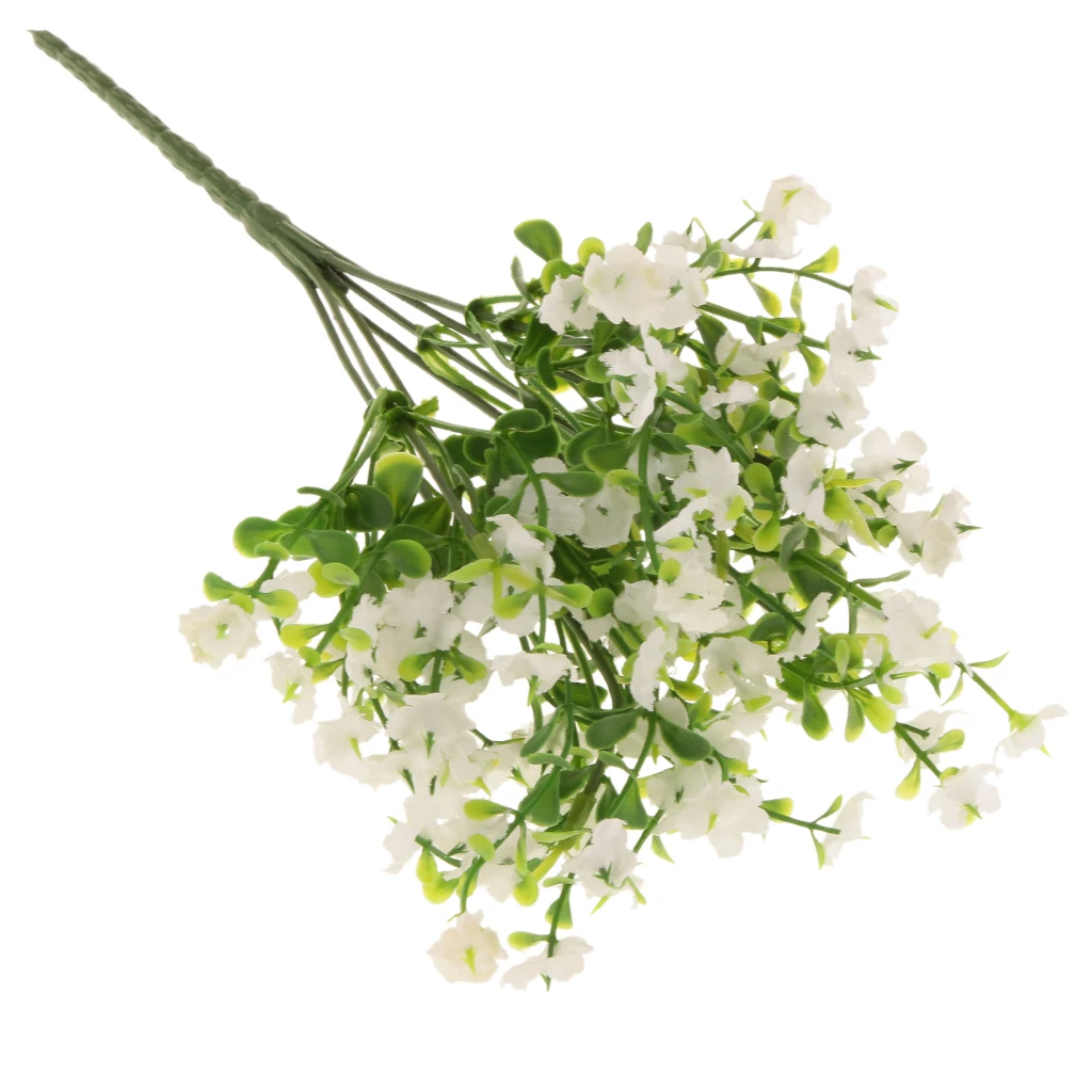 10Pcs Babies Breath FlowerS Artificial Gypsophila Bridal Bouquets Lifelike Flowers For Wedding Home DIY Decor