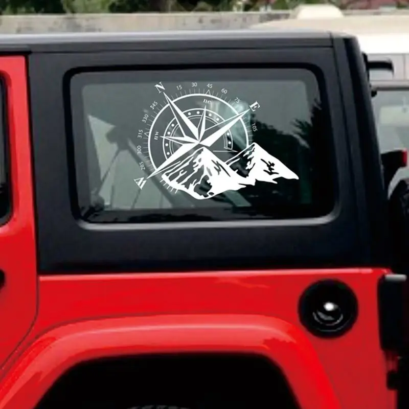 

48*34cm Off-road Compass Car Sticker Rose Navigate Vinyl Sticker Decal Car Truck Auto Laptop Car Door and Hood