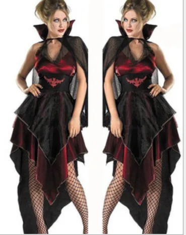 

New Woman's Sexy Costume Halloween Fantasy Cosplay Adult Costumes Set Womens' Vampires Vixen Costume Role Play Clothing