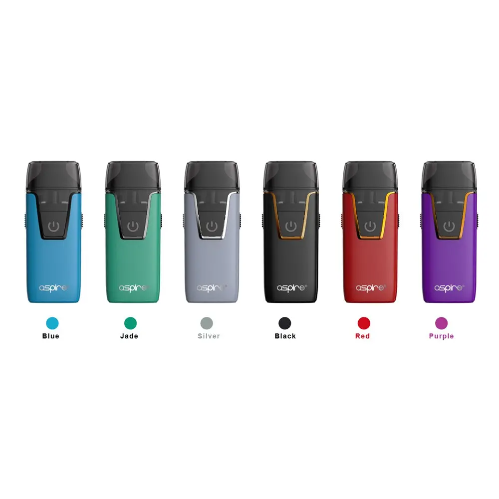 

Aspire Nautilus AIO kit Pod System Vape Kit fit BVC coil 1.8ohm Support Nic Salt Built-in 1000mAh battery 4.5ml E Cigarettes