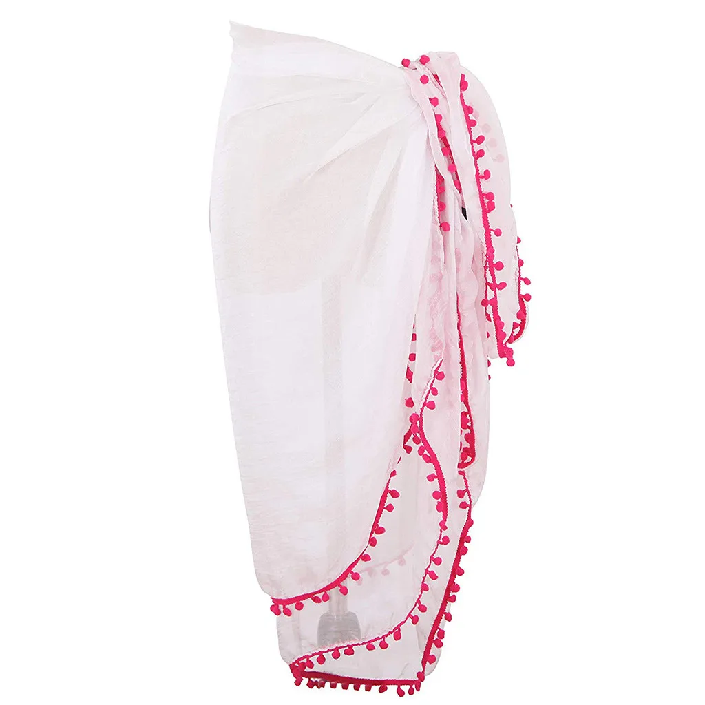 Женская купальная одежда бикини, прозрачная пляжная мини-накидка юбка, саронг Парео шорты парео юбка женский сарафан# Zer