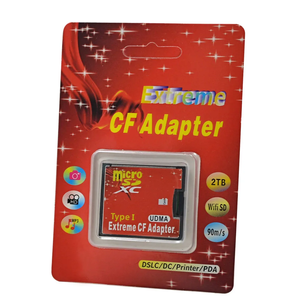 CHIPAL UDMA Micro SD TF к CF адаптеру MicroSD MicroSDHC MicroSDXC компактной флэш памяти типа I с