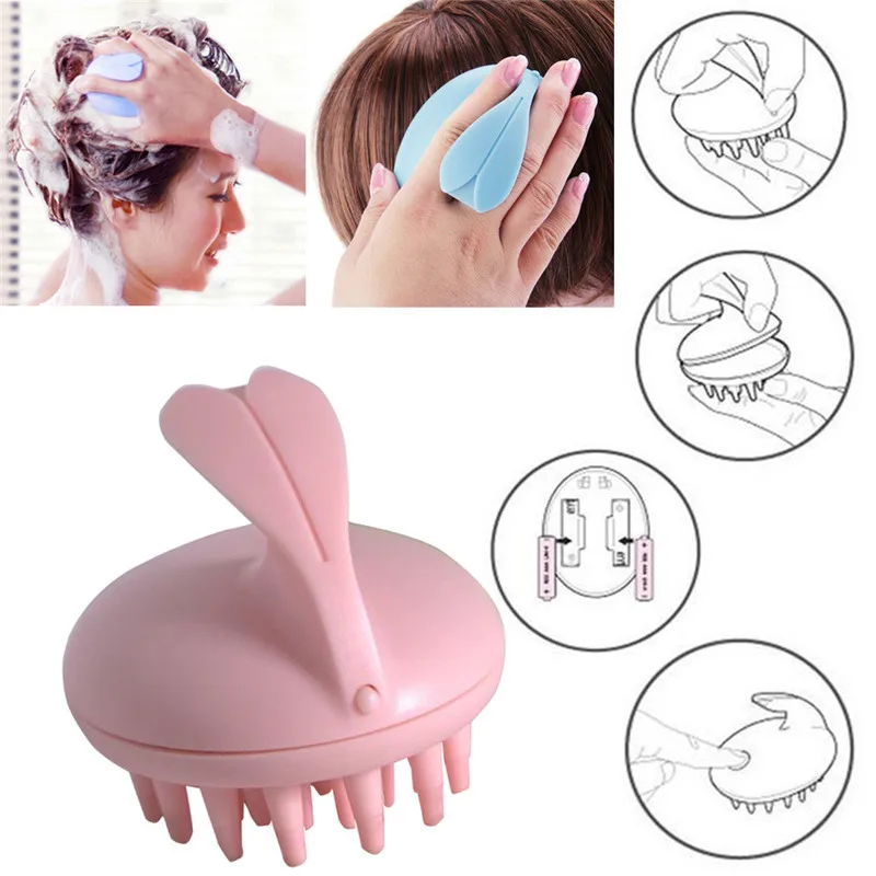 2017 New Hair Brush Head Massage Comb Bath Shampoo care of the scalp