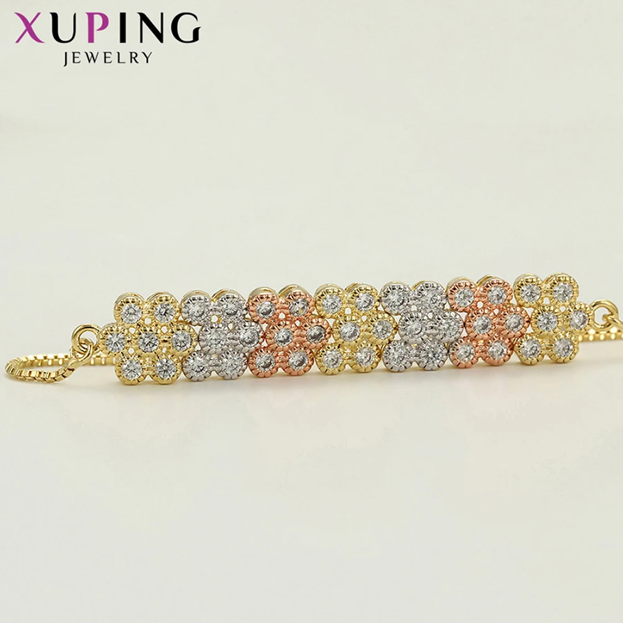 Xuping экологические медные геометрические синтетические CZ серии 3 piece ювелирные