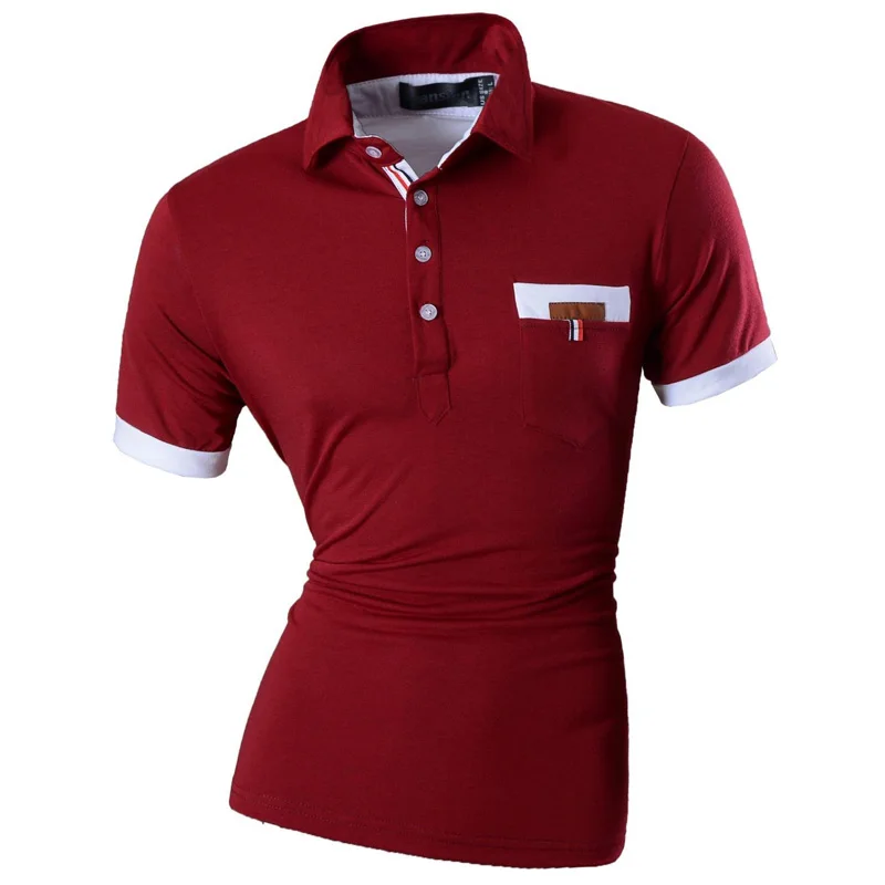 WineRed Новинка, мужская летняя Модная Повседневная рубашка, дизайнерская рубашка с коротким рукавом, приталенная, трендовая, однотонная, 4 цвета, s m l xl U012 - Цвет: WineRed