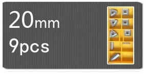 Вставки 9 шт./компл. для детей возрастом от 12 мм 14 мм 16 мм токарный инструмент набора сменных твердосплавных пластинов