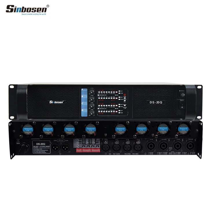 

promotion high power amplifier 4400W Tube Stereo Switching Power Amplifier DS-20Q 4 channels for 18" speaker