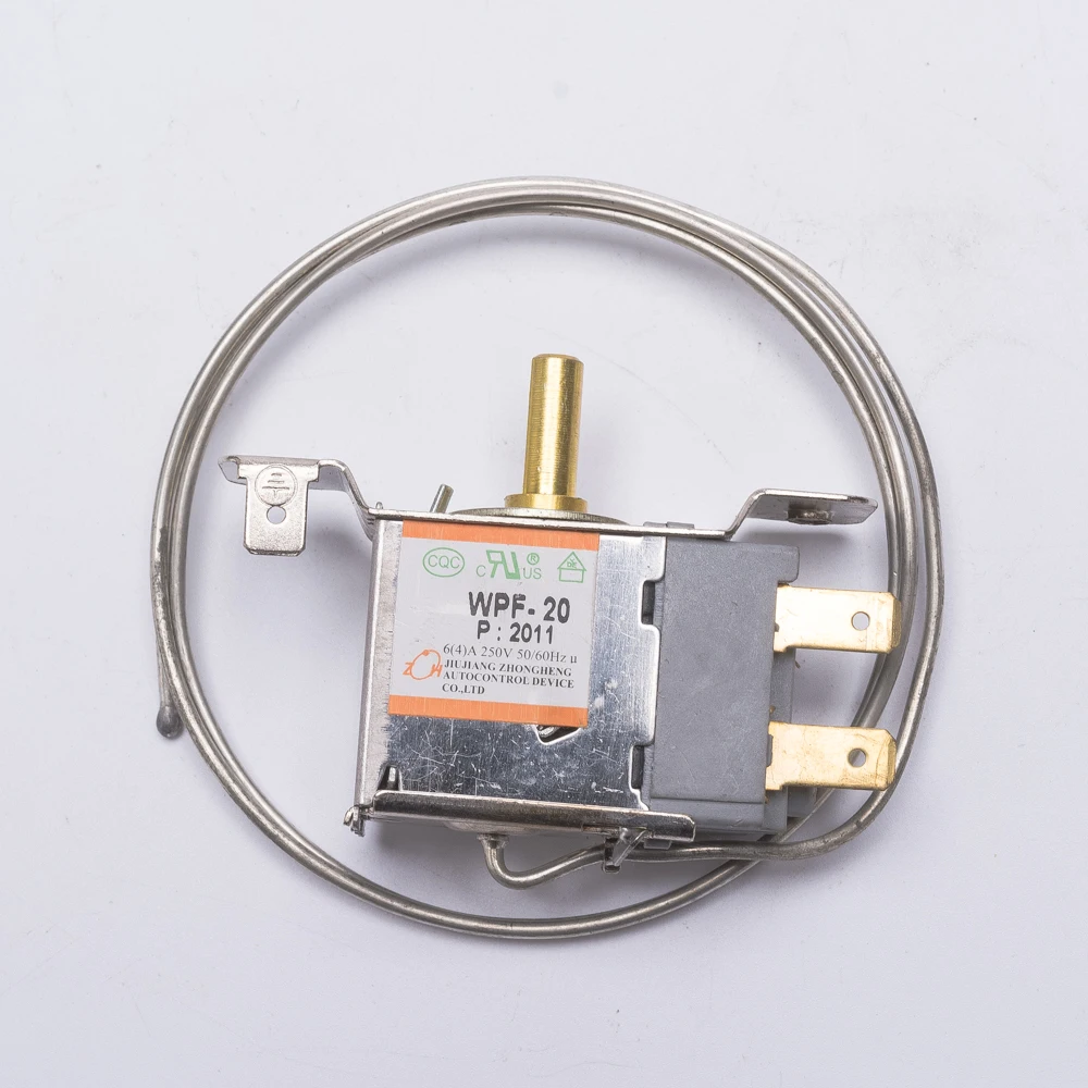 2 pins universal refrigerator thermostat 2 feet 68mm mechanical