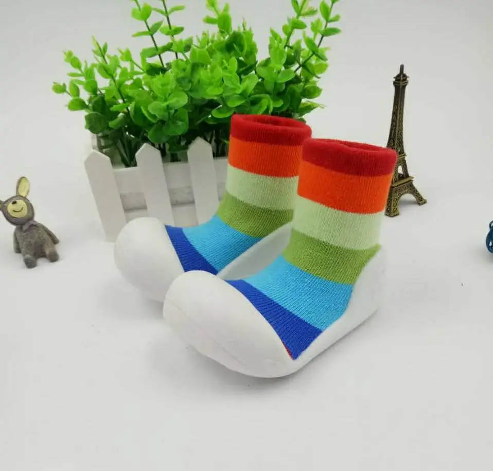 Детские кроссовки для маленьких мальчиков и девочек, дизайн Attipas, мягкие удобные детские брендовые Нескользящие резиновые носки для малышей - Цвет: 05