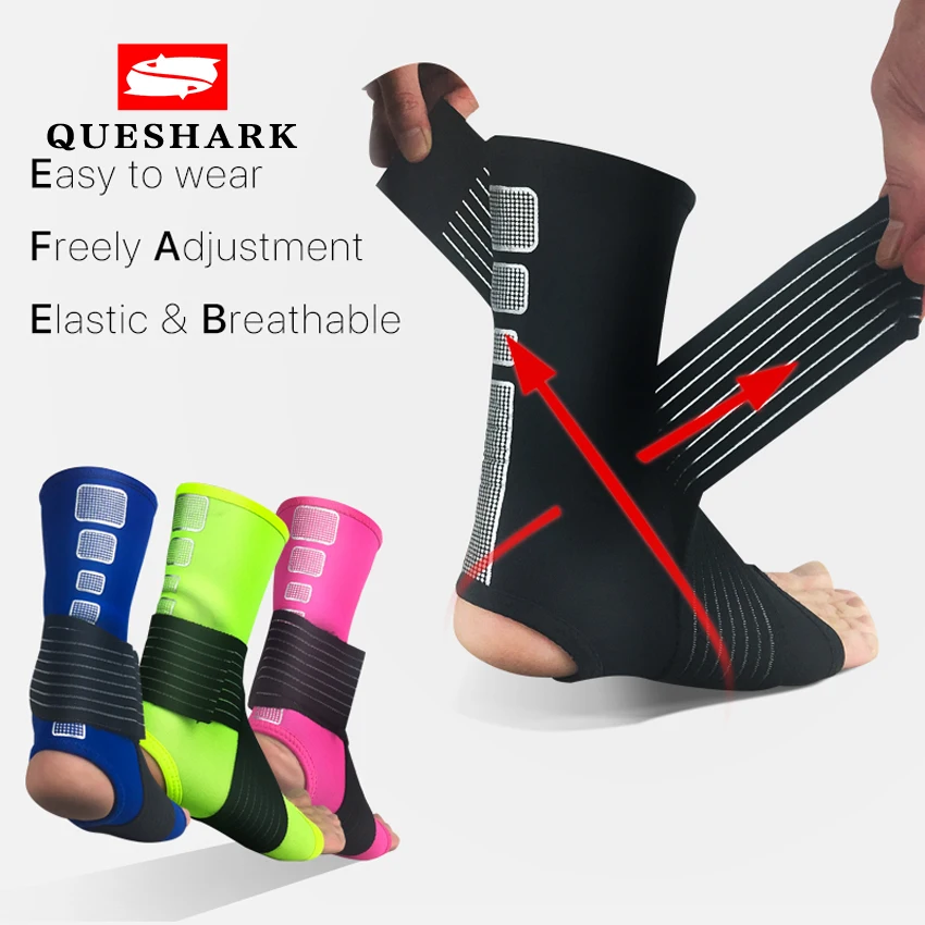 

1Pc Football Basketball Ankle Support Taekwondo Elastic Ankle Sprain Brace Wrap Straps Guard Protector Weightlifting Anklets