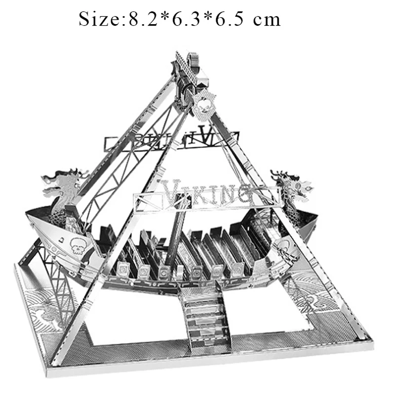 Творческий 3D металлические головоломки модель Викинг корабль развивающие игрушечный конструктор для взрослых и детей Рождественский