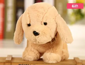 

cute small plush brown dog toy high quality soft dog doll gift about 18cm