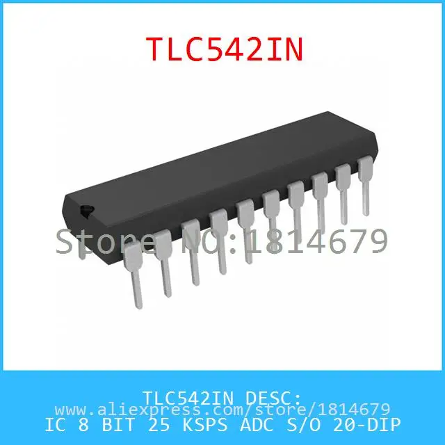 1PCS/lot TLC542IN IC 8 BIT 25 KSPS ADC S/O 20-DIP 542 TLC542 |
