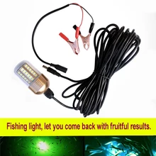 12 V 30 Вт светодиодный IP68 Рыбалка Свет Водонепроницаемый подводный свет ночного лодка река, пруд морской fish Finder приманки лампа привлекают морской