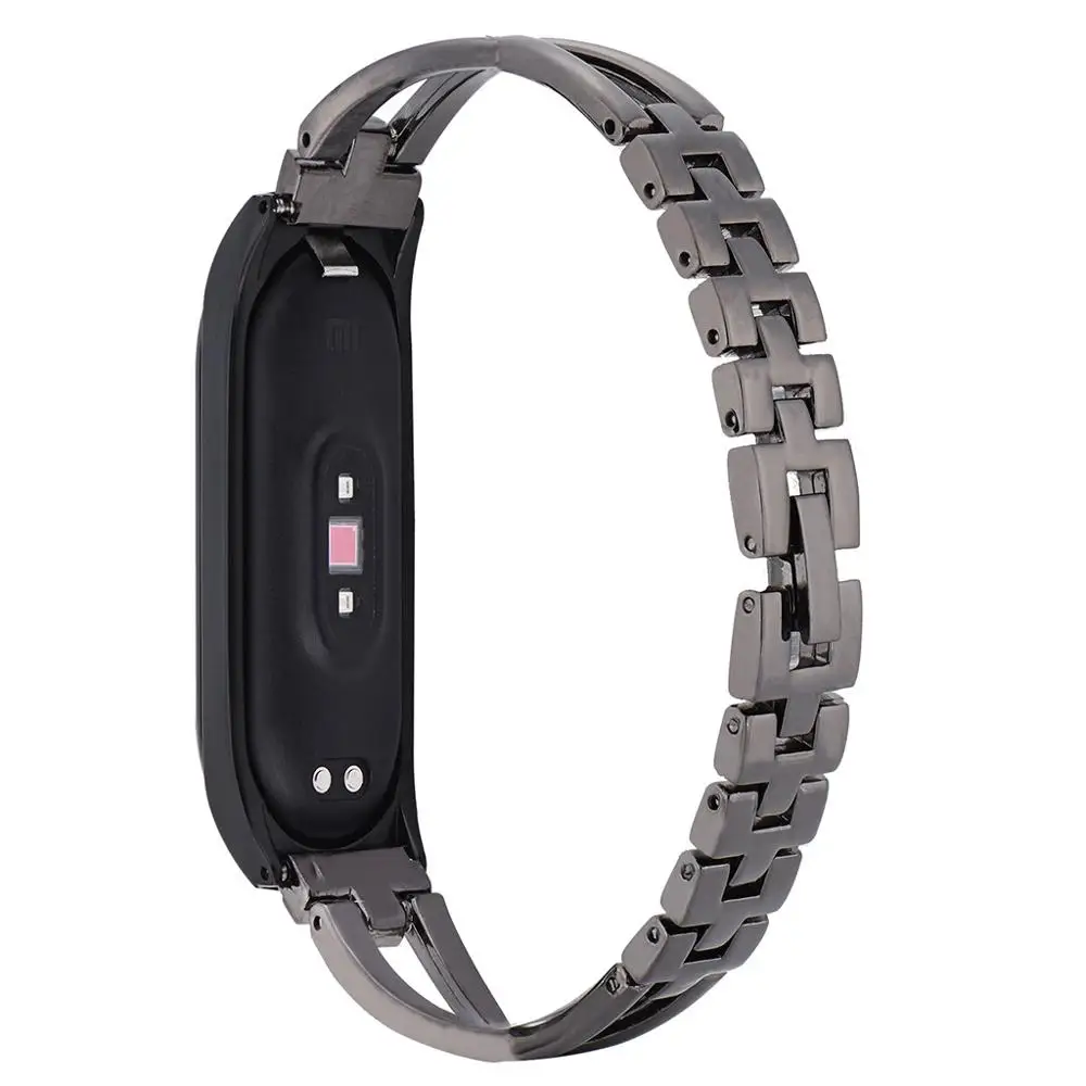 Сменный Браслет с ремешком + металлический чехол для Xiaomi Mi band 4 элегантные женские