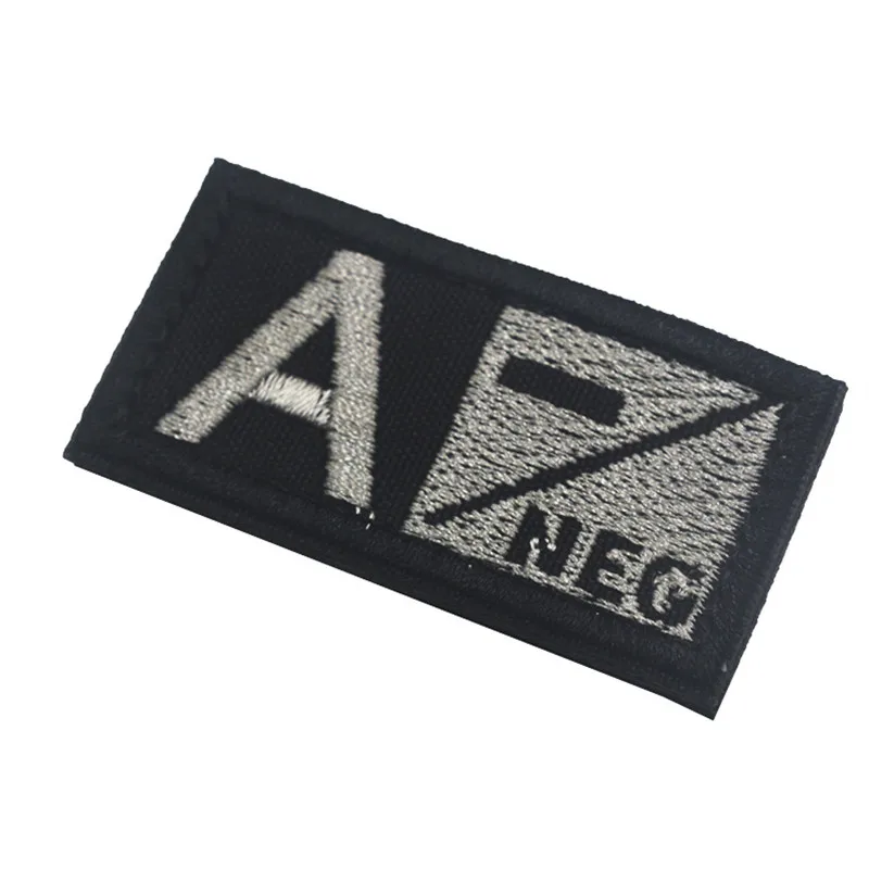Военные значки-нашивки, идентификация, 3D вышивка, тактические заплатки, дизайн, знак крови, тип A+ B+ AB+ O+ поз. Нег
