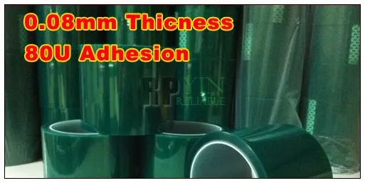 1x-100mm-33-meters-008mm-thickness-high-temperature-resist-adhesive-pet-green-coating-pcb-plating-shielding-adhesive-80u