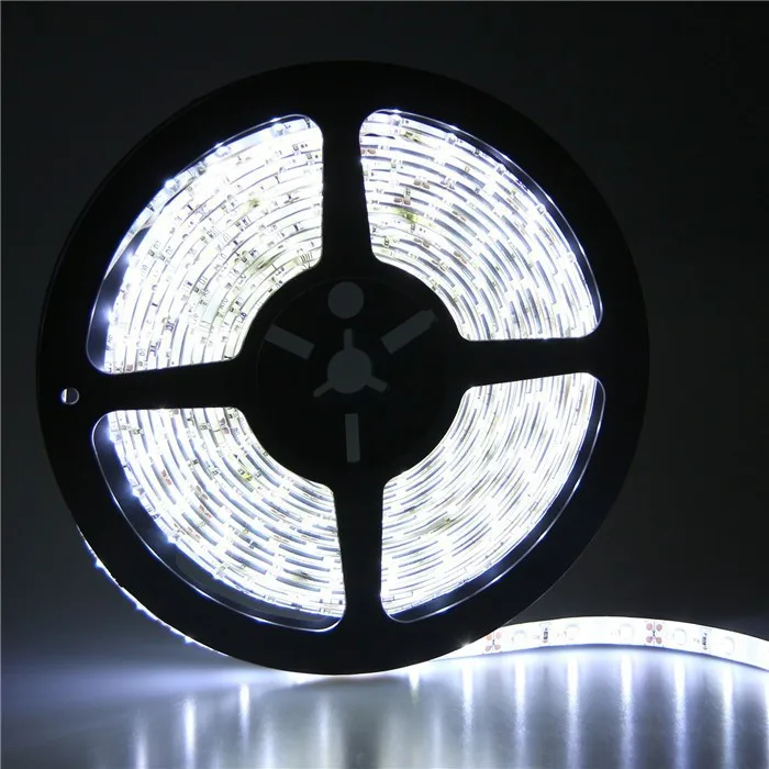 5 м 12 В SMD3528 Светодиодные ленты 60leds/M 3528 SMD Водонепроницаемые гибкие светодиодные полосы света + 12 В трансформатор