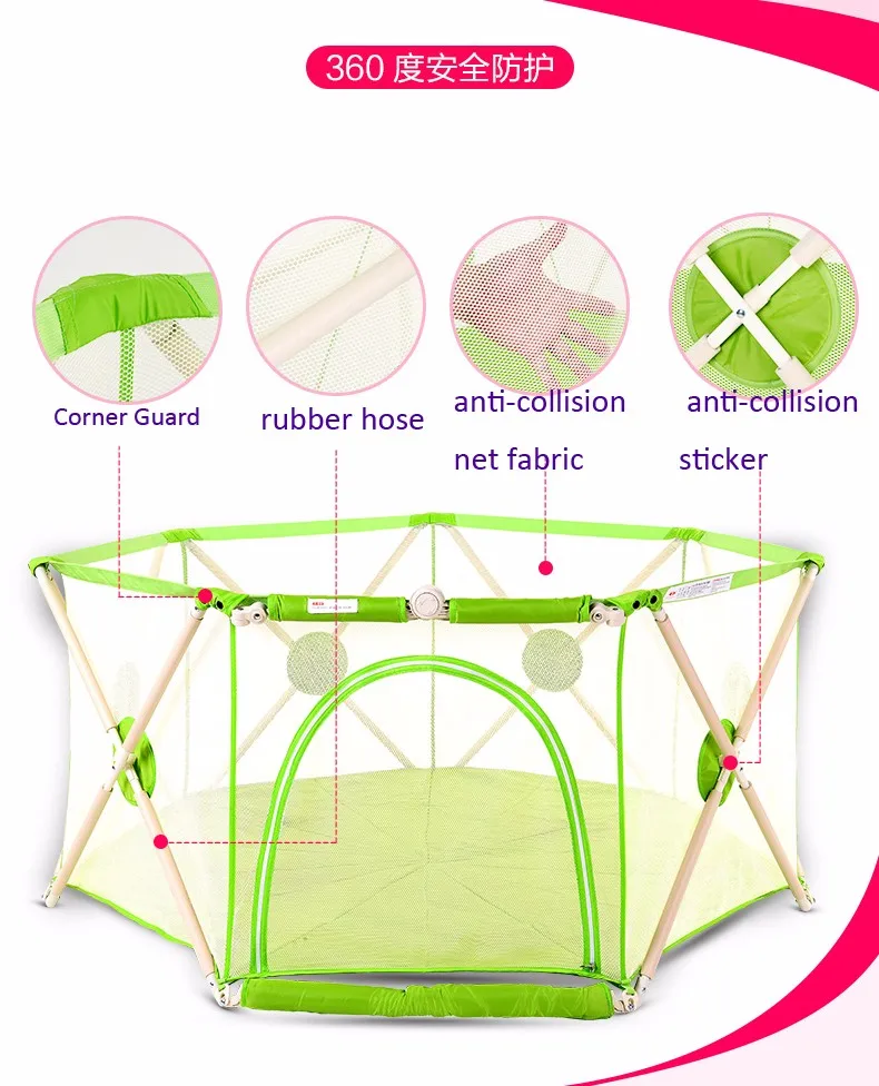 Семь поверхностей, детские манежи, ограждение для детских мест, детская спортивная экипировка, защита для безопасности, забор для малышей, Детская игровая ограда