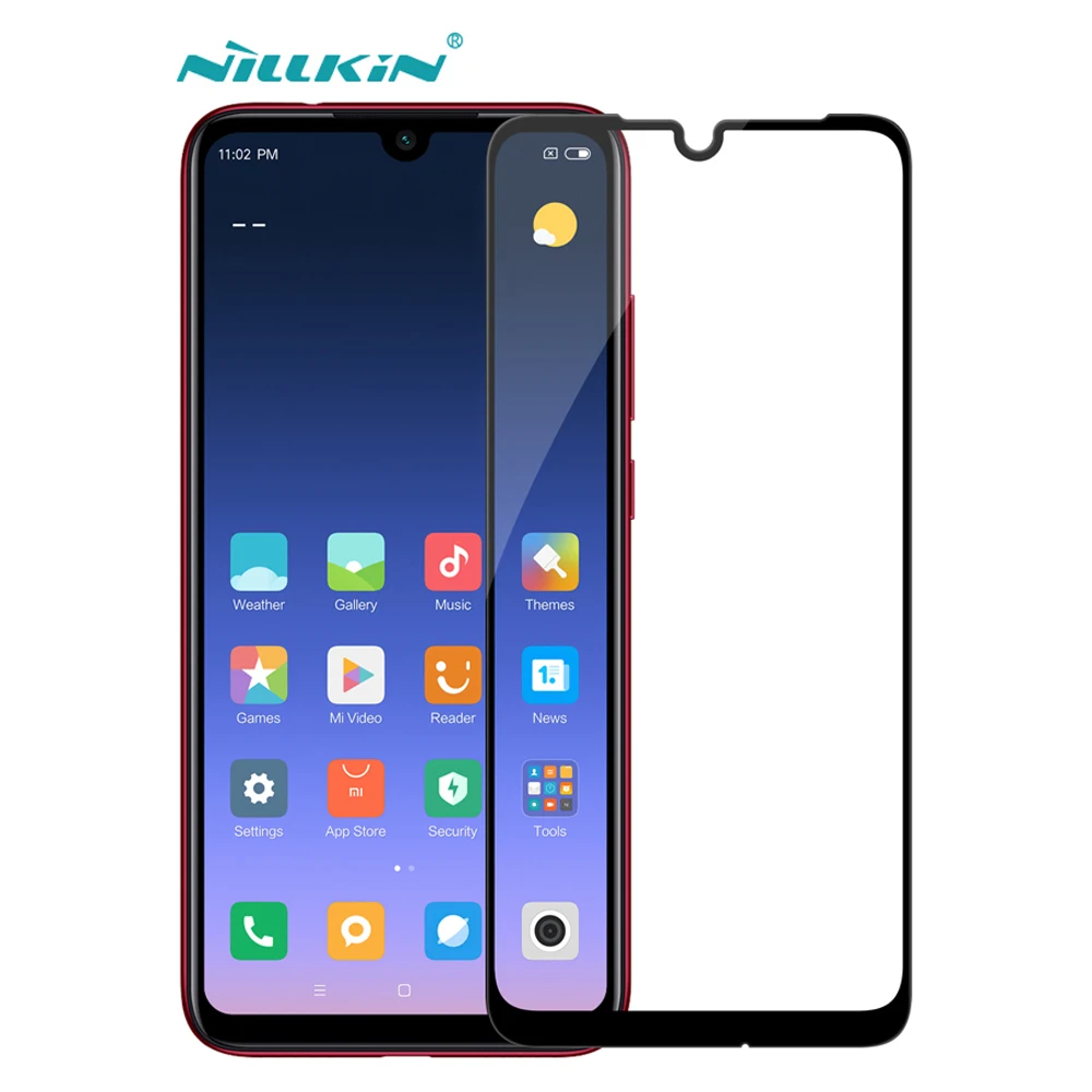 Redmi Note 7 Pro закаленное стекло 7S Nillkin CP + Полное клеевое покрытие защита экрана для
