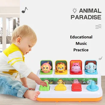 

Children Educational Intelligence toys Pressing Graphic Cognition Animal Cognition Graphic Matching Animal Voice Sound Effect