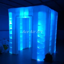 Крутой куб фото надувная палатка с изменением цвета фона огни