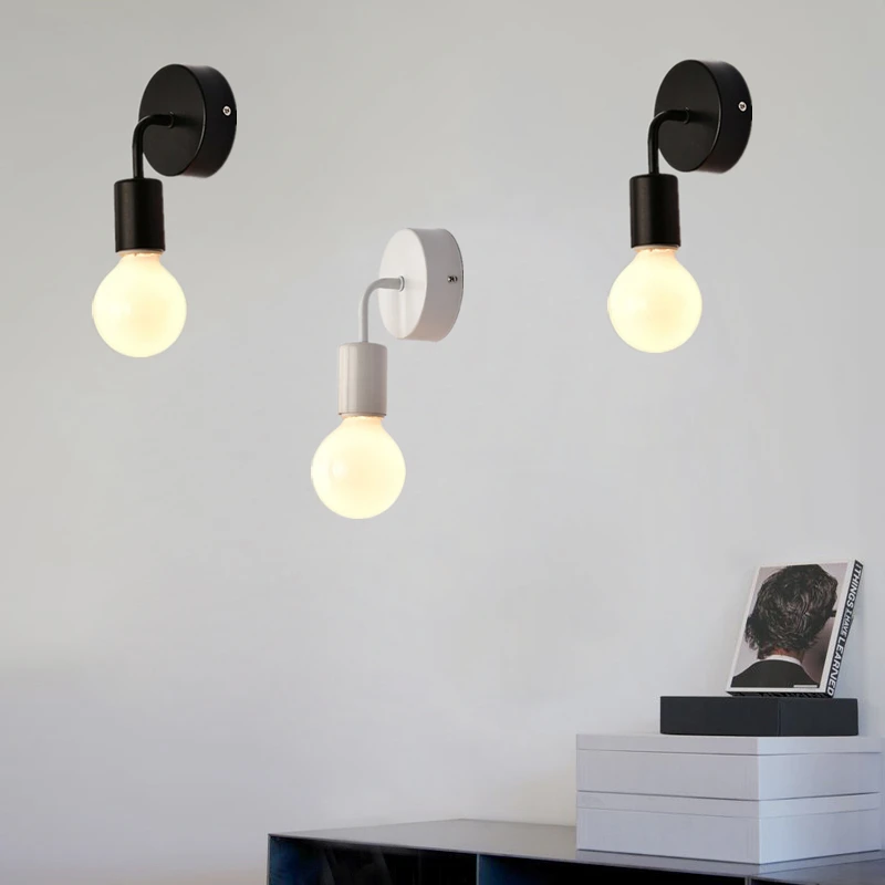 Us 3 56 33 Off Nordic Wall Lamps E27 Modern Simple Stylish Iron Indoor Lighting Bedside Lamp Mounted Light Stair Kitchen Cafe Home Decor In Led Us 3 56 33 Off Nordic Wall Lamps E27 Modern Simple Stylish Iron Indoor Lighting Bedside Lamp Mounted Light Stair Kitchen Cafe Home Decor In Led