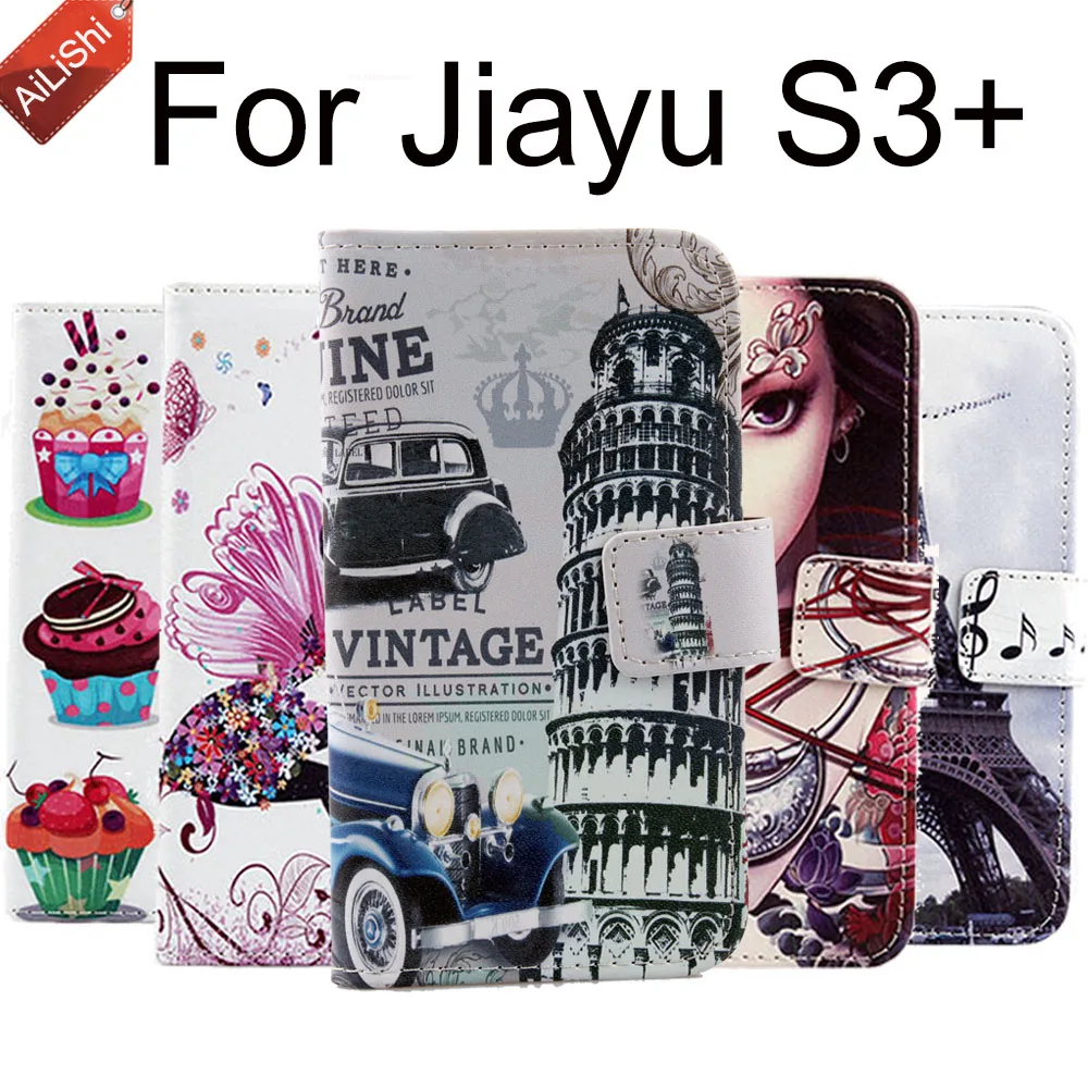 

Hot Sale Fashion PU Leather Case For Jiayu S3+ Wallet Protective Cover Skin Book Flip S3+ Jiayu Case In Stock