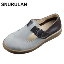 SNURULAN/японская школьная обувь для девочек; брендовая Дизайнерская обувь на плоской подошве; Mori Girl; Лоферы без застежки; обувь из натуральной кожи; свободный стиль