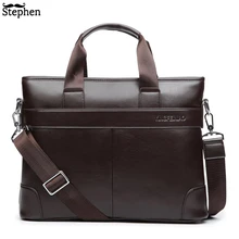 Bolso de hombro de vestir para hombre, maletín de piel sintética, bolso de mano informal de negocios, bolso de viaje Vintage para ordenador portátil, bolso de mensajero para hombre