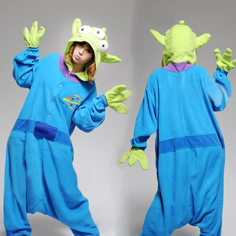 new party halloween toy story aliens alien cosplay costume men women adult onesies pajamas polar fleece womens cosplay costume - Toy Story Alien Halloween Costume new party halloween toy story aliens alien cosplay costume men women adult onesies pajamas polar fleece womens cosplay costume - Toy Story Alien Halloween Costume