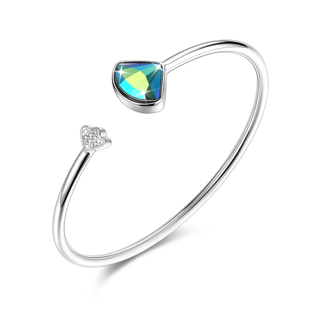 925 sterling silver bracelet uses the Austriacrystal hand ornament for women minimalist wind geometric bracelet 925 sterling silver bracelet uses the Austriacrystal hand ornament for women minimalist wind geometric bracelet