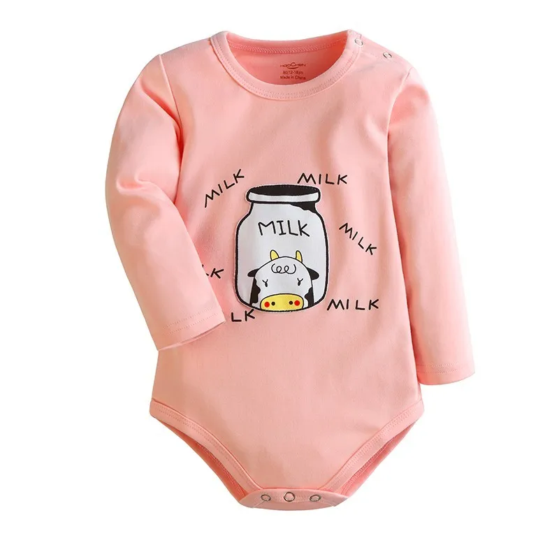 Umbrella Milk Baby Girl Bodysuit Cotton Fashion Spring Summer Toddler Boy Long Sleeve Sleeping Clothes Twins Body Baby Jumpsuit (6)