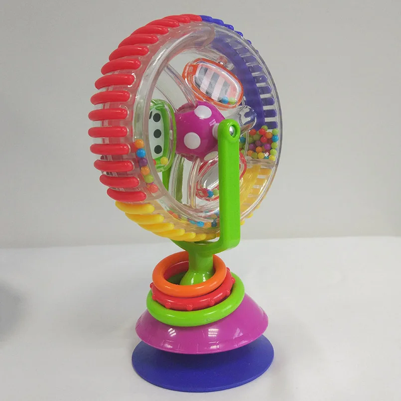 Toddlers Tricolor Ferris Wheel Suckers Baby Toy Musical Creative Intelligence Development Newborn Toy Puzzle for 0-12 Months
