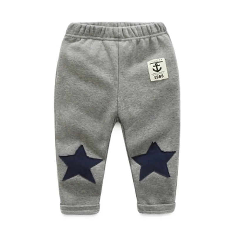 BibiCola/детские брюки для мальчиков; зимняя хлопковая утепленная бархатная одежда; теплые брюки; детская повседневная в звездах; Леггинсы с принтом