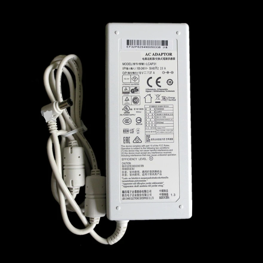 19V 7.37A AC DC адаптер для LG 34UC97C 34UM94 блок питания A16-140P1A ACDP-120E02 | Компьютеры и офис
