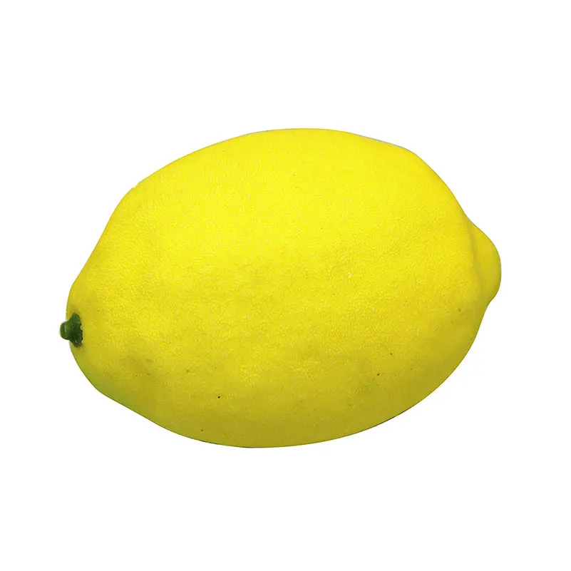

1PCS Lifelike Simulation Charms Lemons Decorative Home Party Plastic Solid Artificial Fruit Squishy Yellow Green Children Toys