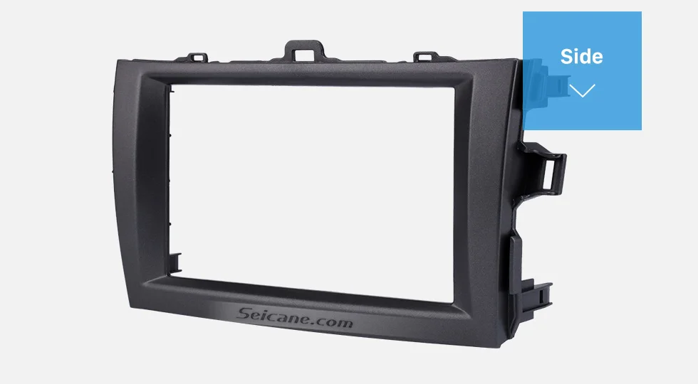 Side Black Double Din 2008 2009 2010 Toyota Corolla Car Radio Fascia Stereo Dash Kit Audio Player Panel Plate