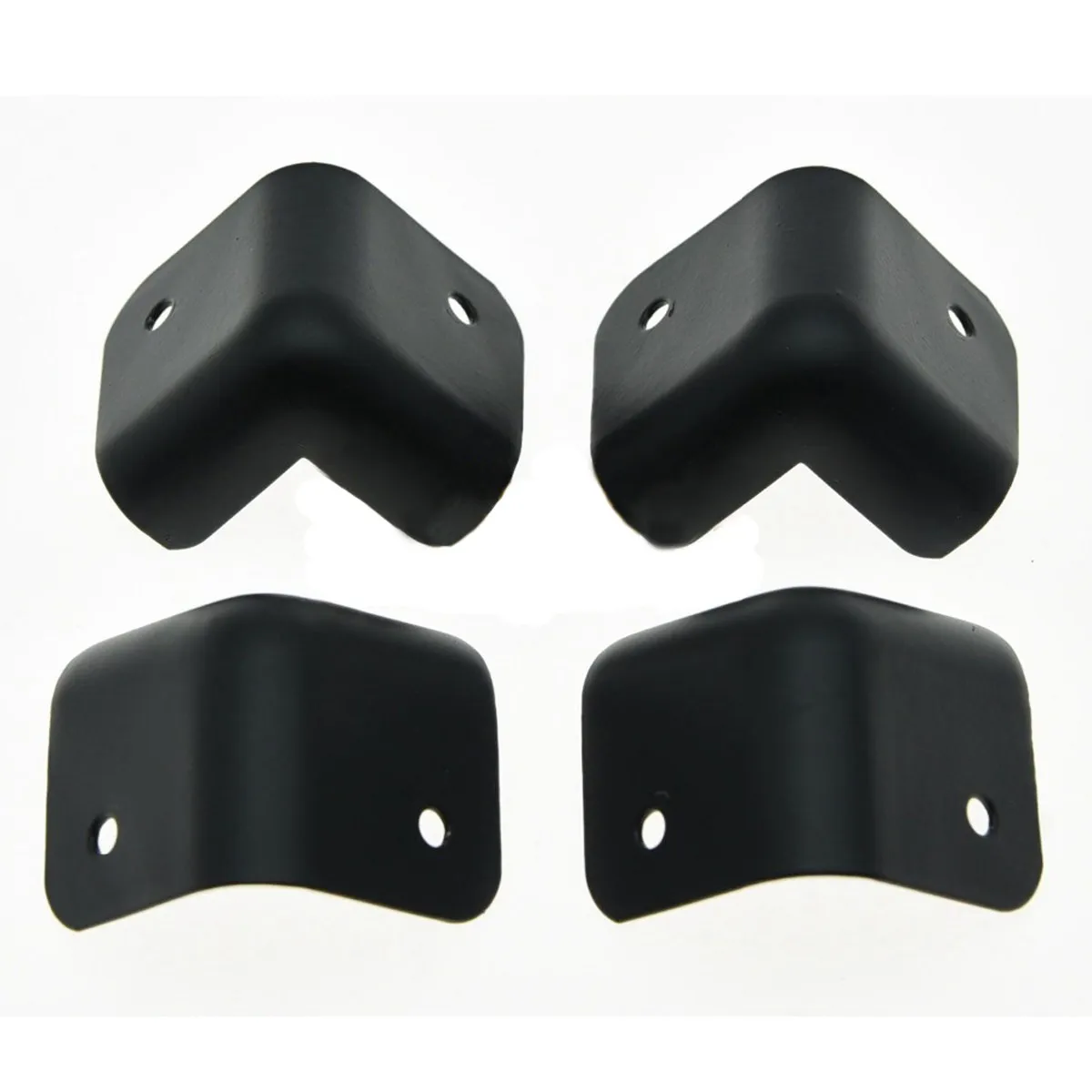 High Quality 8Pcs 35x35x35mm Metal Black Two Holes Guitar AMP Amplifier