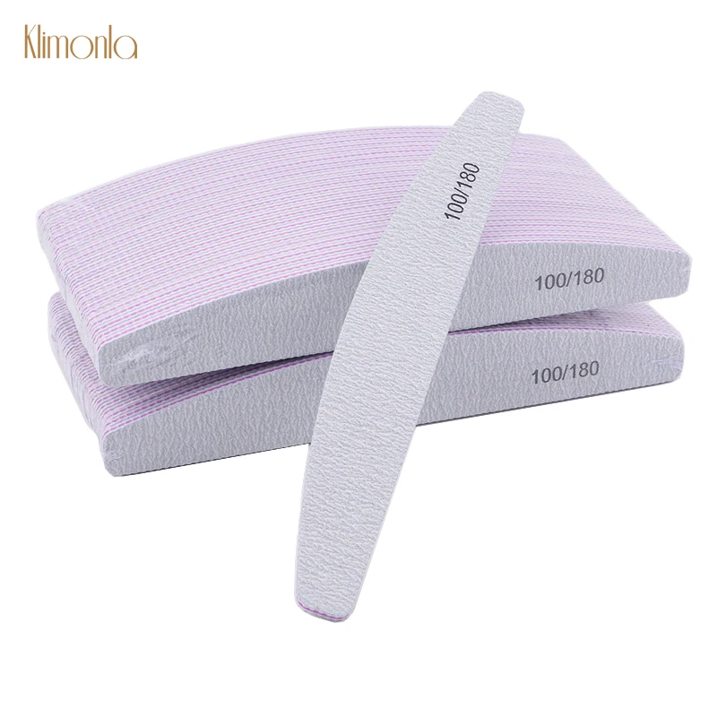 

25pcs Professional Nail File Buffers For Manicure 100/180 Nail Art Sanding Block Emery Board UV Gel Polish Nail Care Tools
