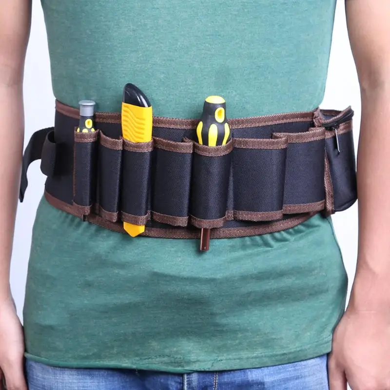 Electrician Waist Tool Bag Storage Bag Pockets Pouch Organizer