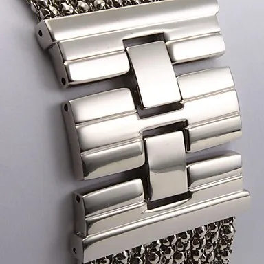 Модные высококачественные серебряные женские часы с кристаллами, стразы, сплав, кварцевые часы, регулируемые наручные часы