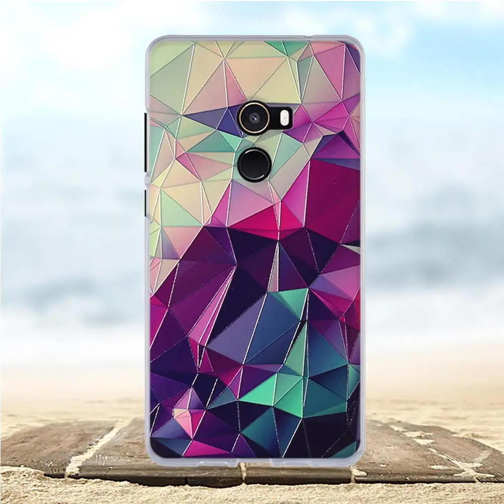 Чехол для Xiaomi mi mix 2 / Mi Mix Evo мягкий силиконовый чехол из ТПУ 3D Цветочный mix2 m чехлы