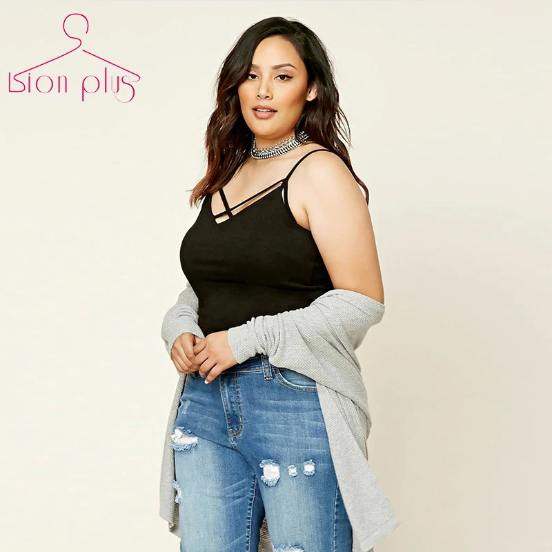 

top crop tank women big sizes 6xl 5xl 2016 Summer Black Sexy Camis Cross Sleeveless Female Tanks Streetwear Clothes For Women